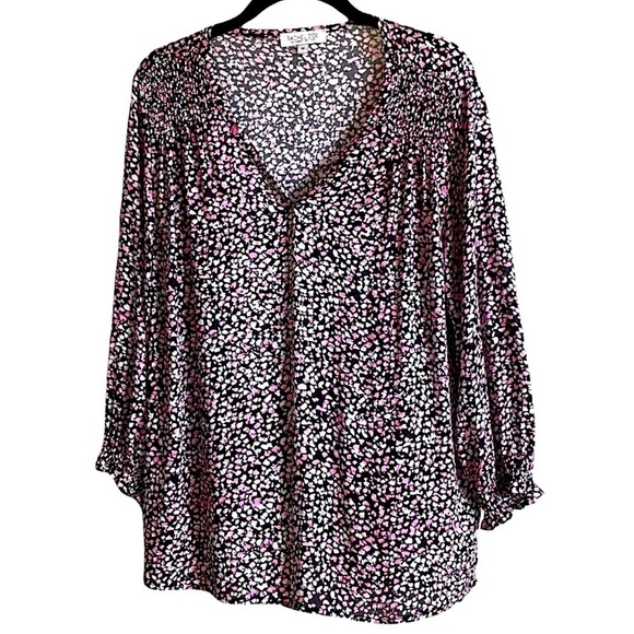 Rachel Zoe V Neck Floral Blouse | M - Picture 1 of 6
